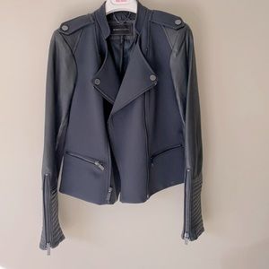 BCBG gray moto jacket Medium